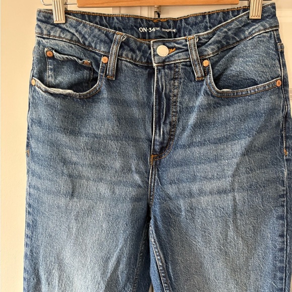 On 34th Straight High Rise Leg Jean - Picture 5 of 10